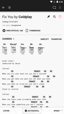 Ultimate Guitar Chords & Tabs android App screenshot 5